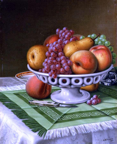  Levi Wells Prentice Still Life with Fruit and Pocket Knife - Hand Painted Oil Painting