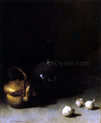  Emil Carlsen Still LIfe with Garlic - Hand Painted Oil Painting