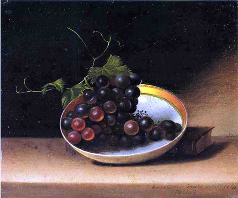  Raphaelle Peale Still Life with Grapes and Dish - Hand Painted Oil Painting