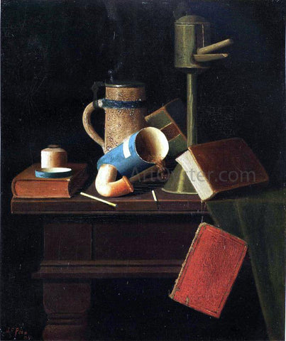  John Frederick Peto Still Life with Mug, Pipe and Boods - Hand Painted Oil Painting