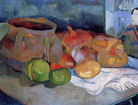  Paul Gauguin Still Life with Onions, Beetroot and a Japanese Print - Hand Painted Oil Painting