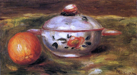  Pierre Auguste Renoir Still Life with Orange and Sugar Bowl - Hand Painted Oil Painting