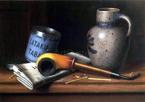  William Michael Harnett Still Life with Pipe and Tobacco - Hand Painted Oil Painting