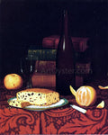  William Michael Harnett Still Life with Raisin Cake, Fruit and Wine - Hand Painted Oil Painting