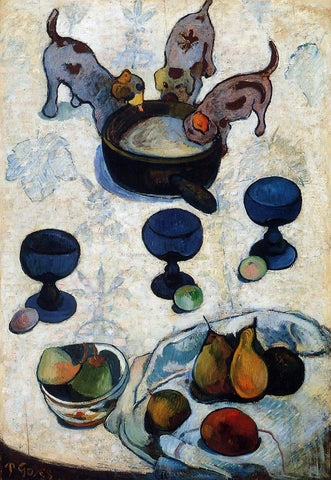  Paul Gauguin Still Life with Three Puppies - Hand Painted Oil Painting
