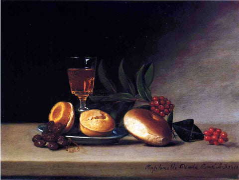  Raphaelle Peale Still Life with Wine Glass - Hand Painted Oil Painting