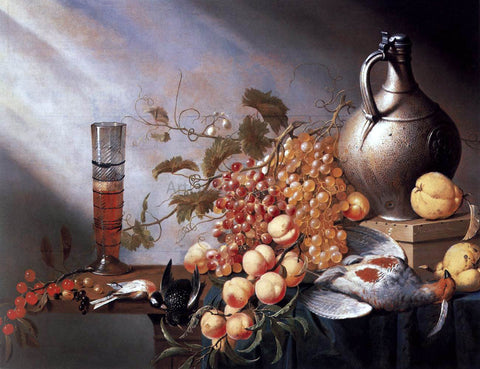  Harmen Steenwijck Still-Life of Fruit and Dead Fowl - Hand Painted Oil Painting