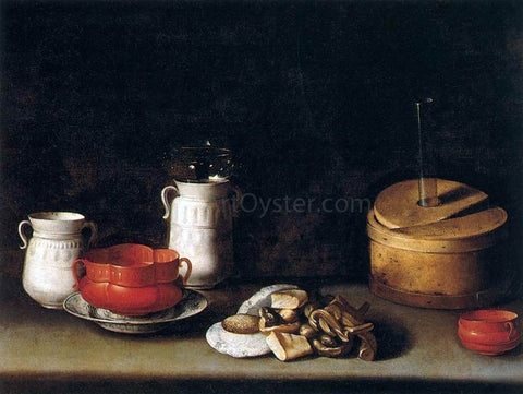  Juan Van der Hamen Still-Life with Crockery and Cakes - Hand Painted Oil Painting
