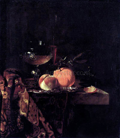 Willem Kalf Still-Life with Glass Goblet and Fruit - Hand Painted Oil Painting