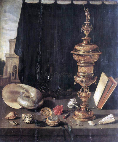  Pieter Claesz Still-Life with Great Golden Goblet - Hand Painted Oil Painting