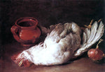 Giacomo Ceruti Still-Life with Hen, Onion and Pot - Hand Painted Oil Painting