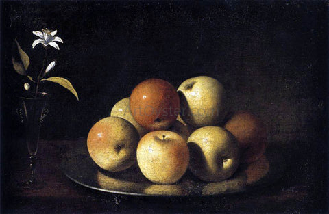  Juan De Zurbaran Still-Life with Plate of Apples and Orange Blossom - Hand Painted Oil Painting
