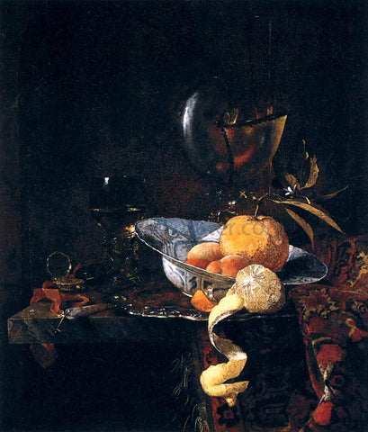  Willem Kalf Still-Life with Porcelain and a Nautilus Cup - Hand Painted Oil Painting