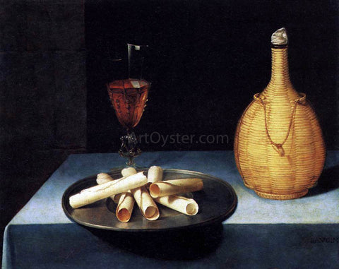  Lubin Baugin Still-Life with Wafer Biscuits (Le Dessert de Gaufrettes) - Hand Painted Oil Painting