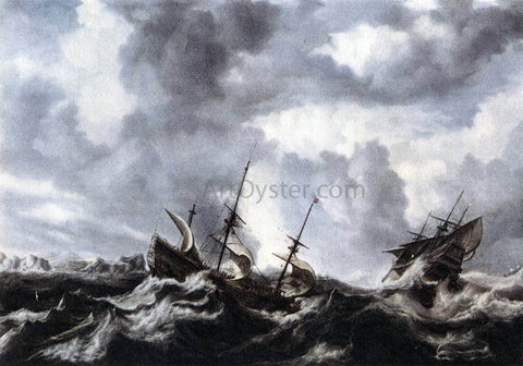  The Elder Bonaventura Peeters Storm on the Sea - Hand Painted Oil Painting