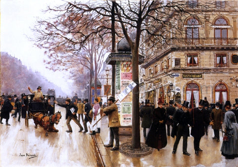  Jean-Georges Beraud Street Scene - Hand Painted Oil Painting