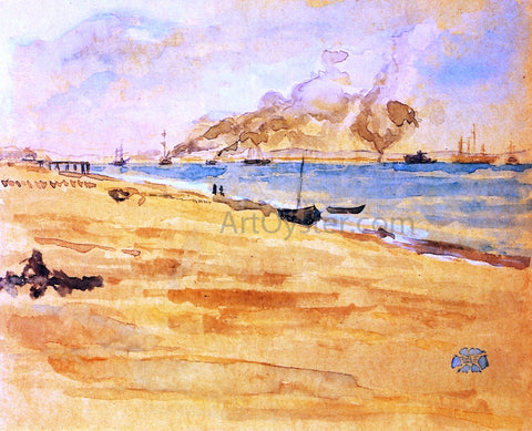  James McNeill Whistler Study for "Mouth of the River" - Hand Painted Oil Painting