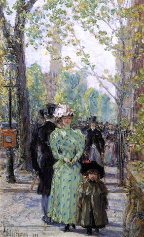  Frederick Childe Hassam Sunday Morning - Hand Painted Oil Painting