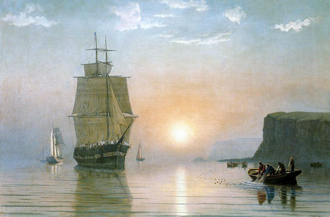  William Bradford Sunrise off Grand Manan - Hand Painted Oil Painting
