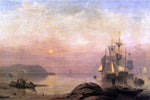  Fitz Hugh Lane Sunrise Through Mist - Hand Painted Oil Painting