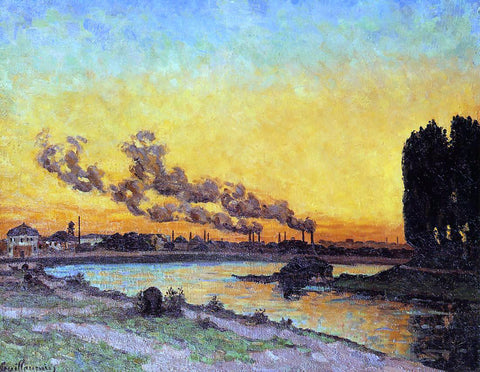  Armand Guillaumin Sunset at Ivry - Hand Painted Oil Painting