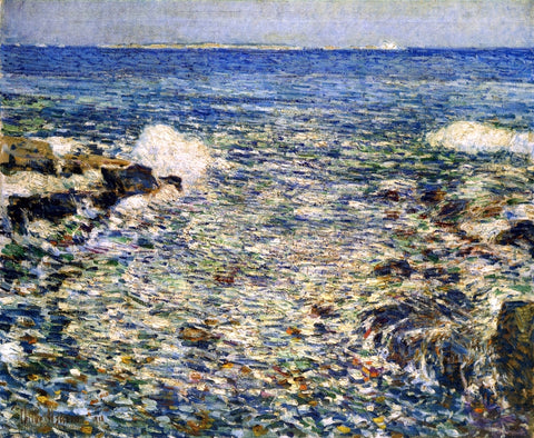  Frederick Childe Hassam Surf, Isles of Shoals - Hand Painted Oil Painting
