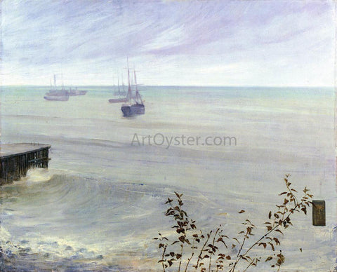  James McNeill Whistler Symphony in Grey and Green: The Ocean - Hand Painted Oil Painting