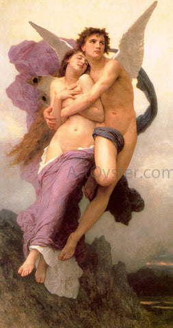  William Adolphe Bouguereau Abduction of Psyche - Hand Painted Oil Painting