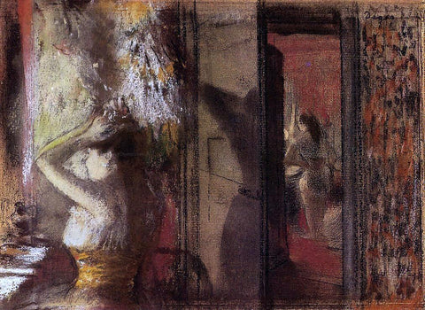  Edgar Degas The Actresses Dressing Room - Hand Painted Oil Painting