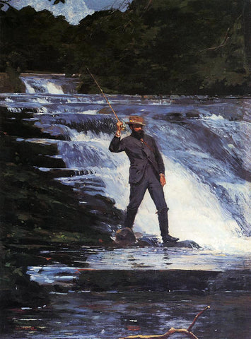  Winslow Homer The Angler - Hand Painted Oil Painting
