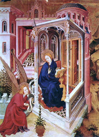  Melchior Broederlam The Annunciation - Hand Painted Oil Painting