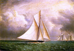  James E Buttersworth The Approaching Storm - Hand Painted Oil Painting