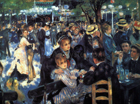  Pierre Auguste Renoir A Ball at the Moulin de la Galette - Hand Painted Oil Painting
