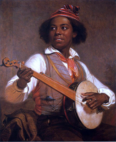  William Sidney Mount The Banjo Player - Hand Painted Oil Painting