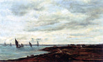 Charles Francois Daubigny The Banks of the Thames at Eames - Hand Painted Oil Painting