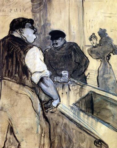  Henri De Toulouse-Lautrec The Bartender - Hand Painted Oil Painting