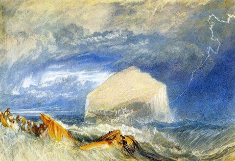  Joseph William Turner The Bass Rock (for "The Provincial Antiquities of Scotland") - Hand Painted Oil Painting
