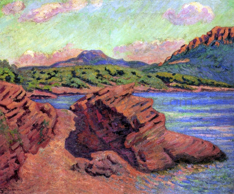  Armand Guillaumin The Bay of Agay - Hand Painted Oil Painting