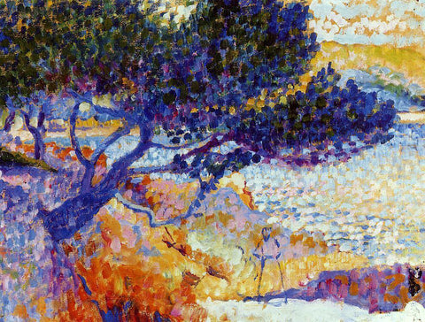  Henri Edmond Cross The Bay of Cavaliere (study) - Hand Painted Oil Painting