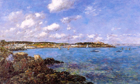  Eugene-Louis Boudin The Bay of Douarnenez - Hand Painted Oil Painting