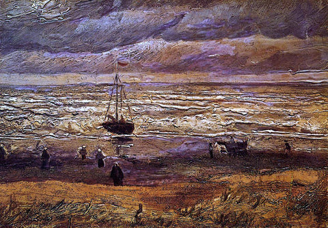  Vincent Van Gogh The Beach at Scheveningen - Hand Painted Oil Painting