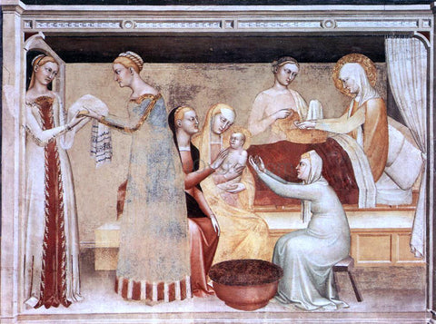  Giovanni Da Milano The Birth of the Virgin - Hand Painted Oil Painting