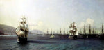  Ivan Constantinovich Aivazovsky The Black Sea fleet in Feodosiya - Hand Painted Oil Painting