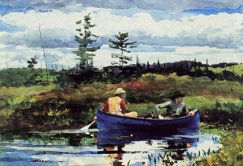  Winslow Homer The Blue Boat - Hand Painted Oil Painting