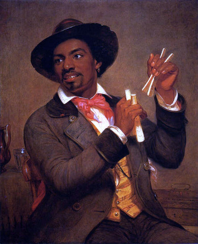  William Sidney Mount The Bone Player - Hand Painted Oil Painting