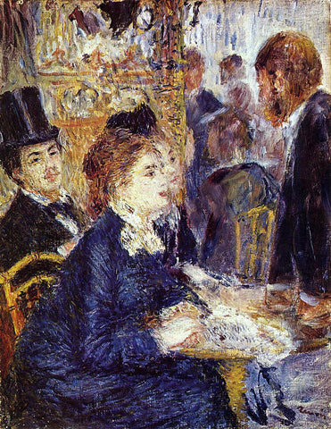  Pierre Auguste Renoir The Cafe - Hand Painted Oil Painting