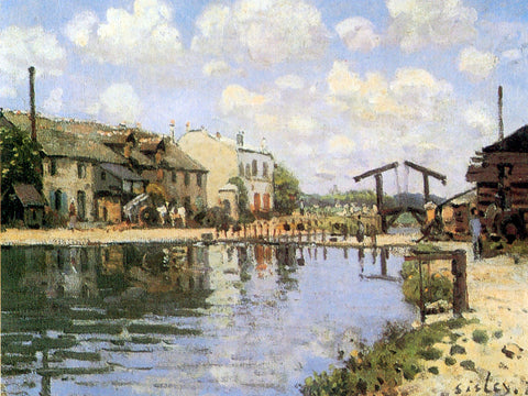  Alfred Sisley The Canal Saint-Martin - Hand Painted Oil Painting