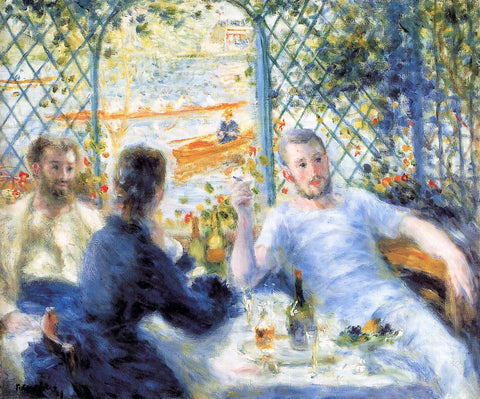  Pierre Auguste Renoir A Canoeist's Luncheon - Hand Painted Oil Painting
