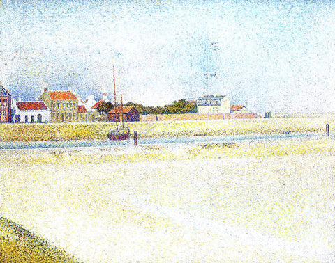  Georges Seurat The Channel at Gravelins, Grand-Fort-Philippe - Hand Painted Oil Painting