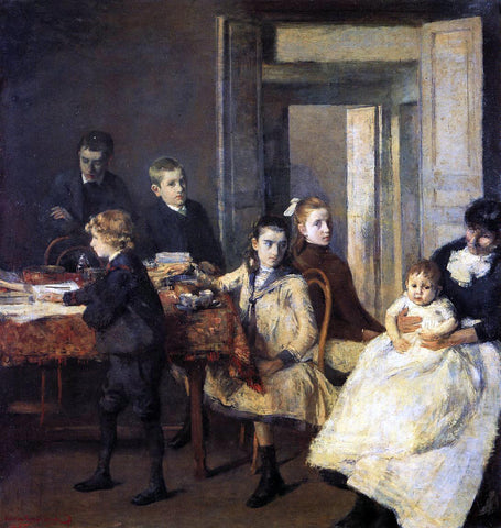  Theo Van Rysselberghe The Children of Francois van Rysselberghe - Hand Painted Oil Painting